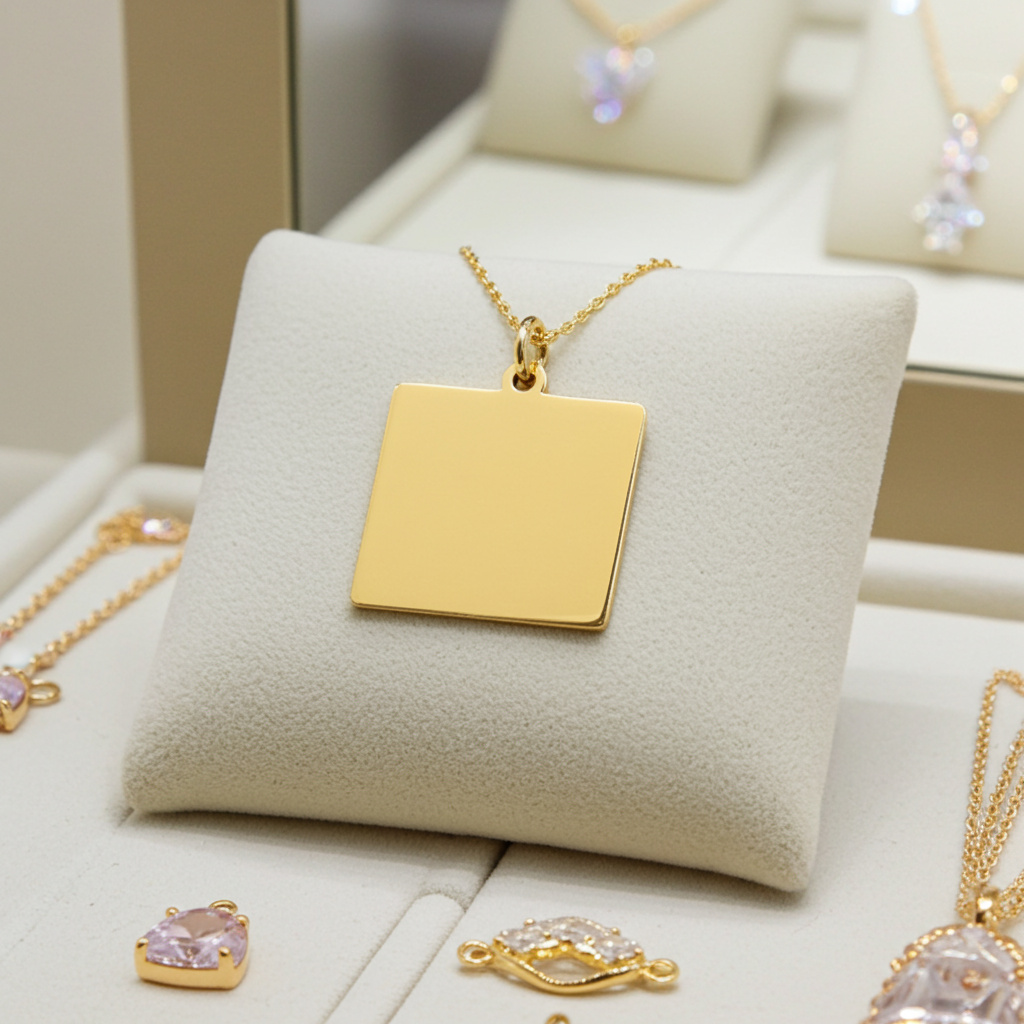 Collana Ciondolo Personalizzato in Oro Giallo 18k