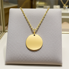Collana Ciondolo Personalizzato in Oro Giallo 18k