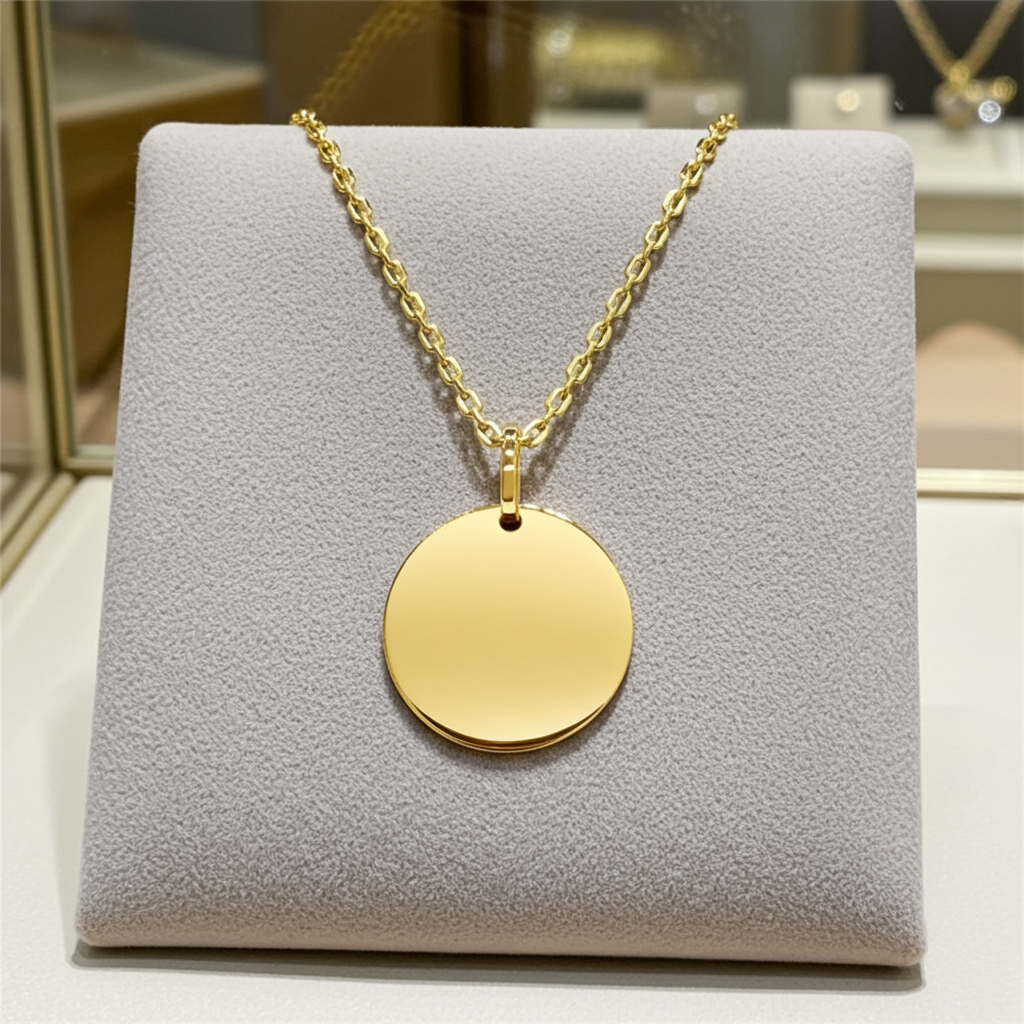 Collana Ciondolo Personalizzato in Oro Giallo 18k