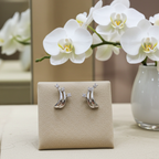 Orecchini Trilogy in Oro Bianco con 0.30ct Diamanti Naturali