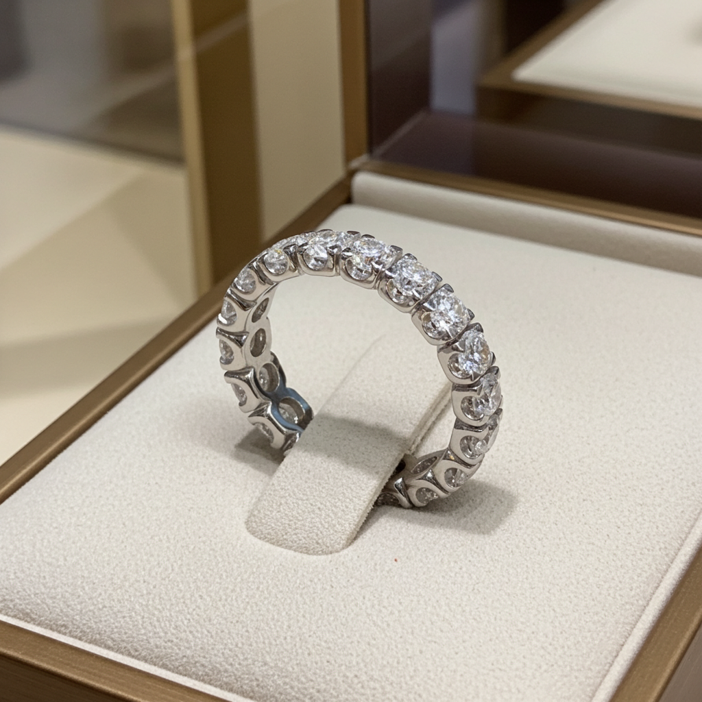 Anello Eternity con 3.00 ct  diamanti Naturali