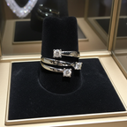 Anello trilogy , diamanti naturali 0.45ct certificato IGI D IF