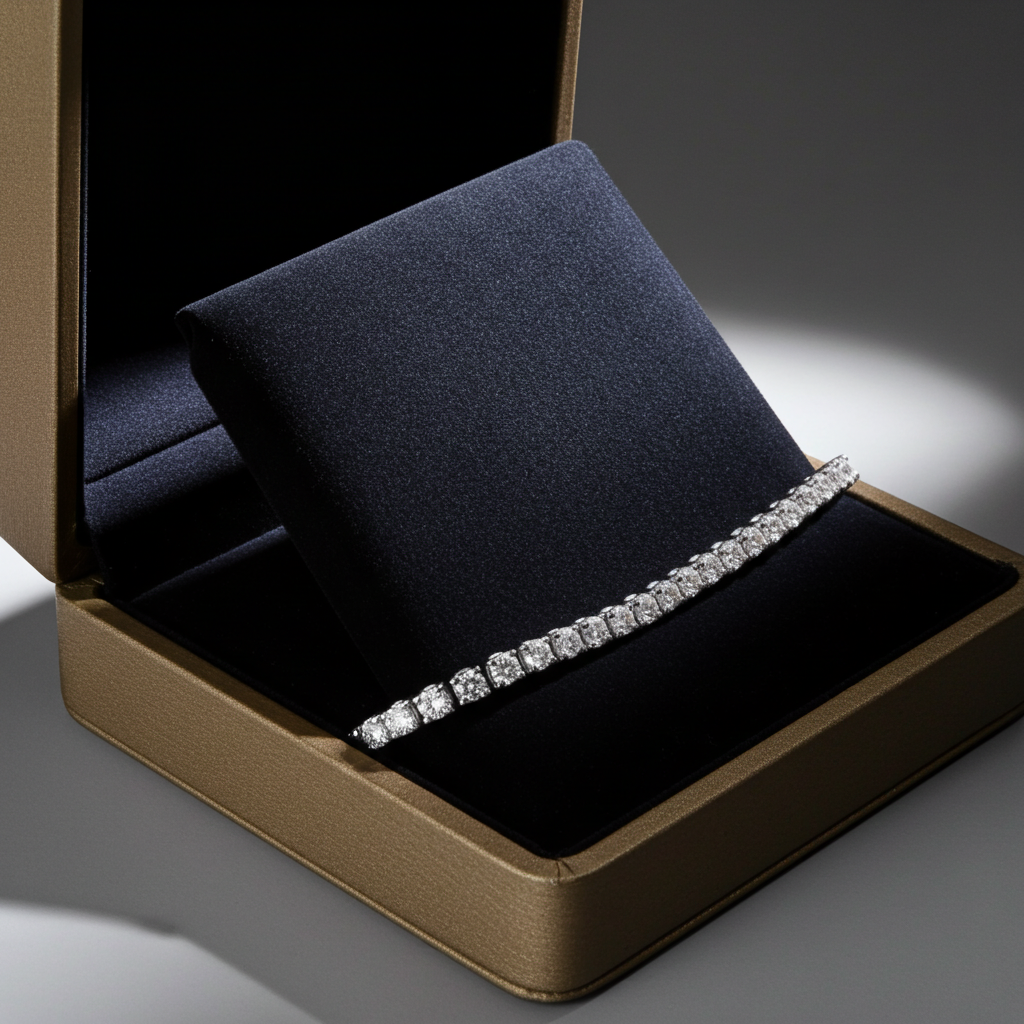 Tennis bracelet - 18kt White gold - 1.00ct. tw. Diamond (Natural)