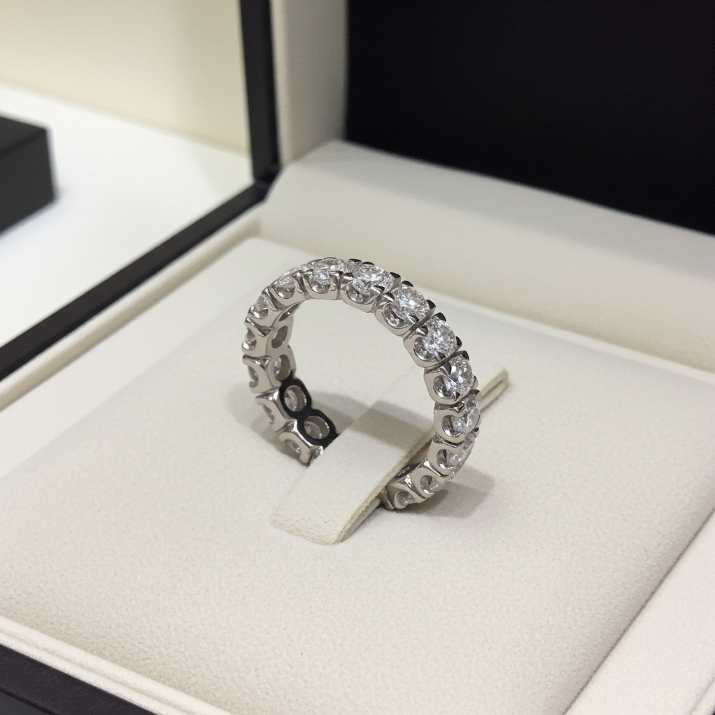 Anello Eternity con 3.00 ct  diamanti Naturali