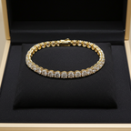bracciale tennis in oro giallo 18k diamanti naturali 6,85ct