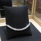Bracciale Mezza  tennis - 18 carati Oro Bianco - 1.00ct. tw. Diamante (Naturale)