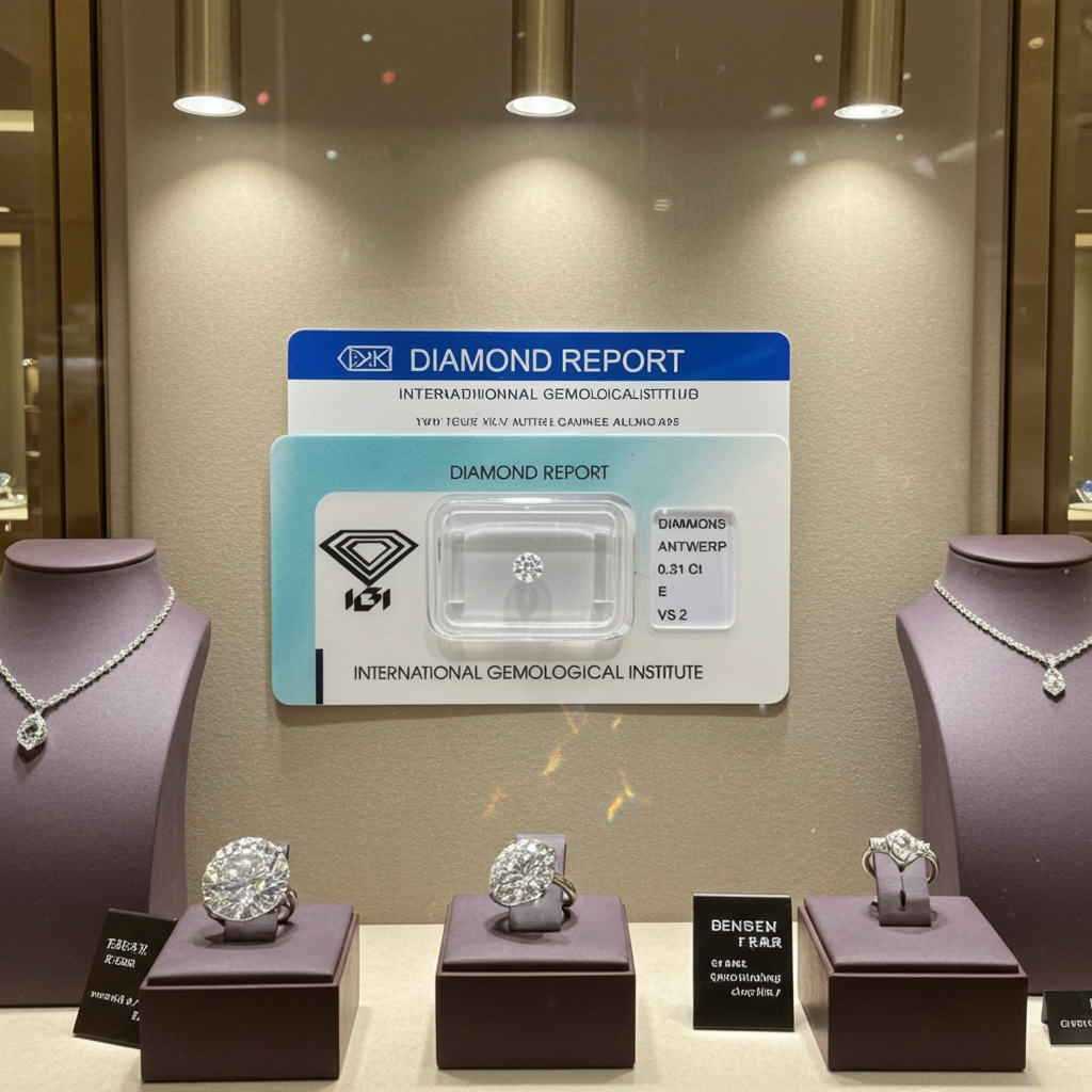 Diamante naturale certificato IGI 0,31 ct F VS2