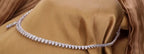 Collana tennis in oro bianco 18k e diamanti naturali 42ct