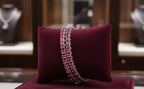 Bracciale - 18 carati Oro bianco - 6.68ct. tw. Rubino - Diamante