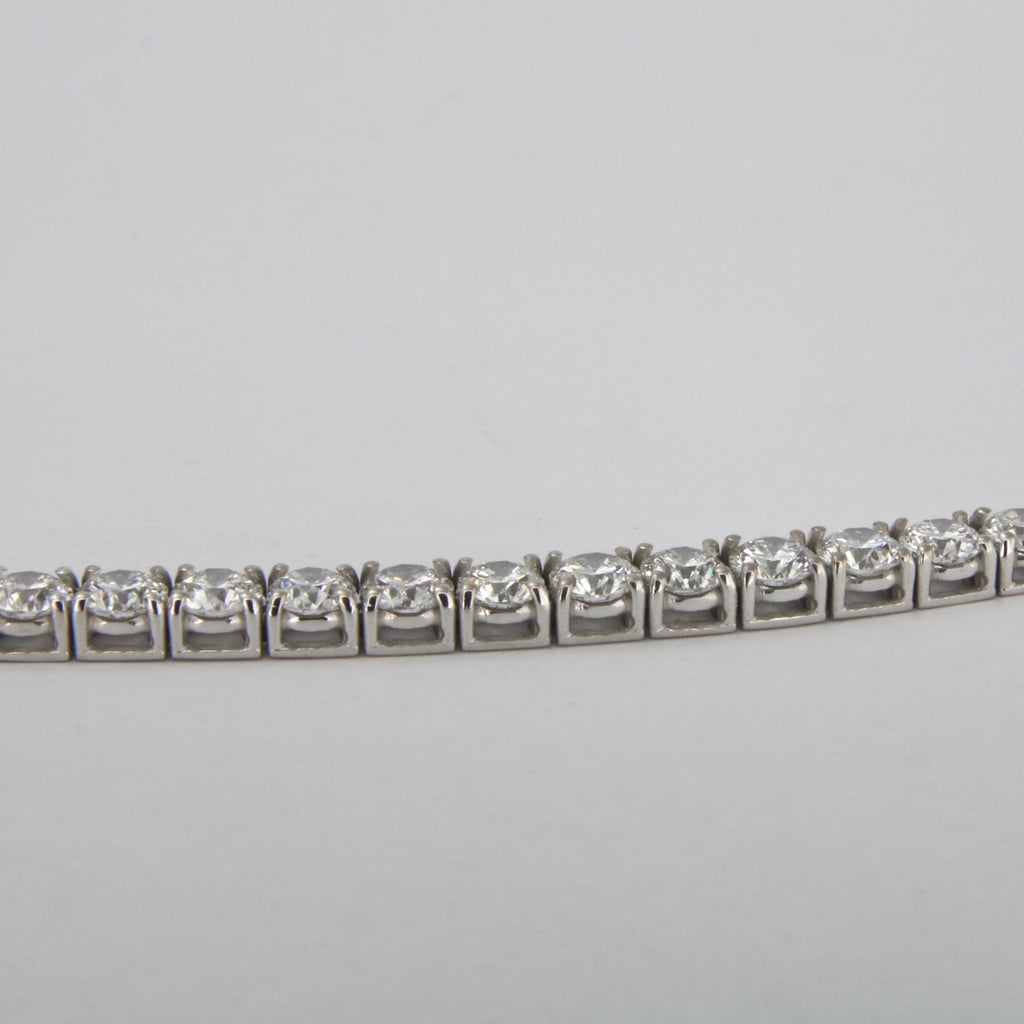 bracciale tennis in oro bianco 18k e diamanti naturali 6,85ct