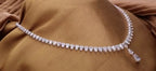 Collana tennis in oro bianco 18k e diamanti naturali 42ct