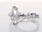 Anello - 18 carati Oro bianco - 0.65ct. tw. Diamante (Naturale)