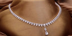 Collana tennis in oro bianco 18k e diamanti naturali 42ct