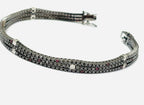 Bracciale tennis in oro bianco e diamanti naturali 9.60ct