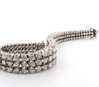 Bracciale Tennis - 18 carati Oro bianco, 14 ct Diamante (Naturale)