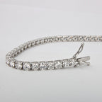 bracciale tennis in oro bianco 18k e diamanti naturali 6,85ct