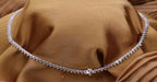Collana tennis in oro bianco 18k e diamanti naturali 42ct