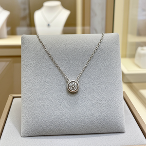 Collana tiffany & co in oro e diamanti naturali 0.15 ct