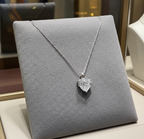 Collana con ciondolo - 18 carati Oro bianco - 1,00 ct. tw. Diamante (Coltivato in Laboratorio) -