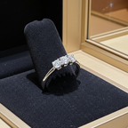Anello trilogy , diamanti naturali 1.20 ct certificato IGI D IF