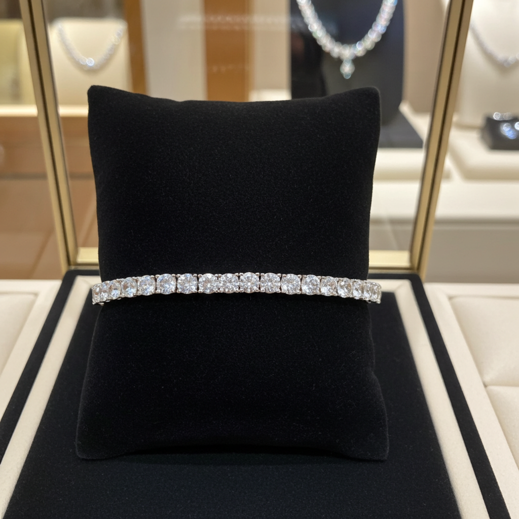Bracciale tennis - 18 carati Oro bianco - 17.11ct. tw. Diamante (Coltivato in laboratorio)