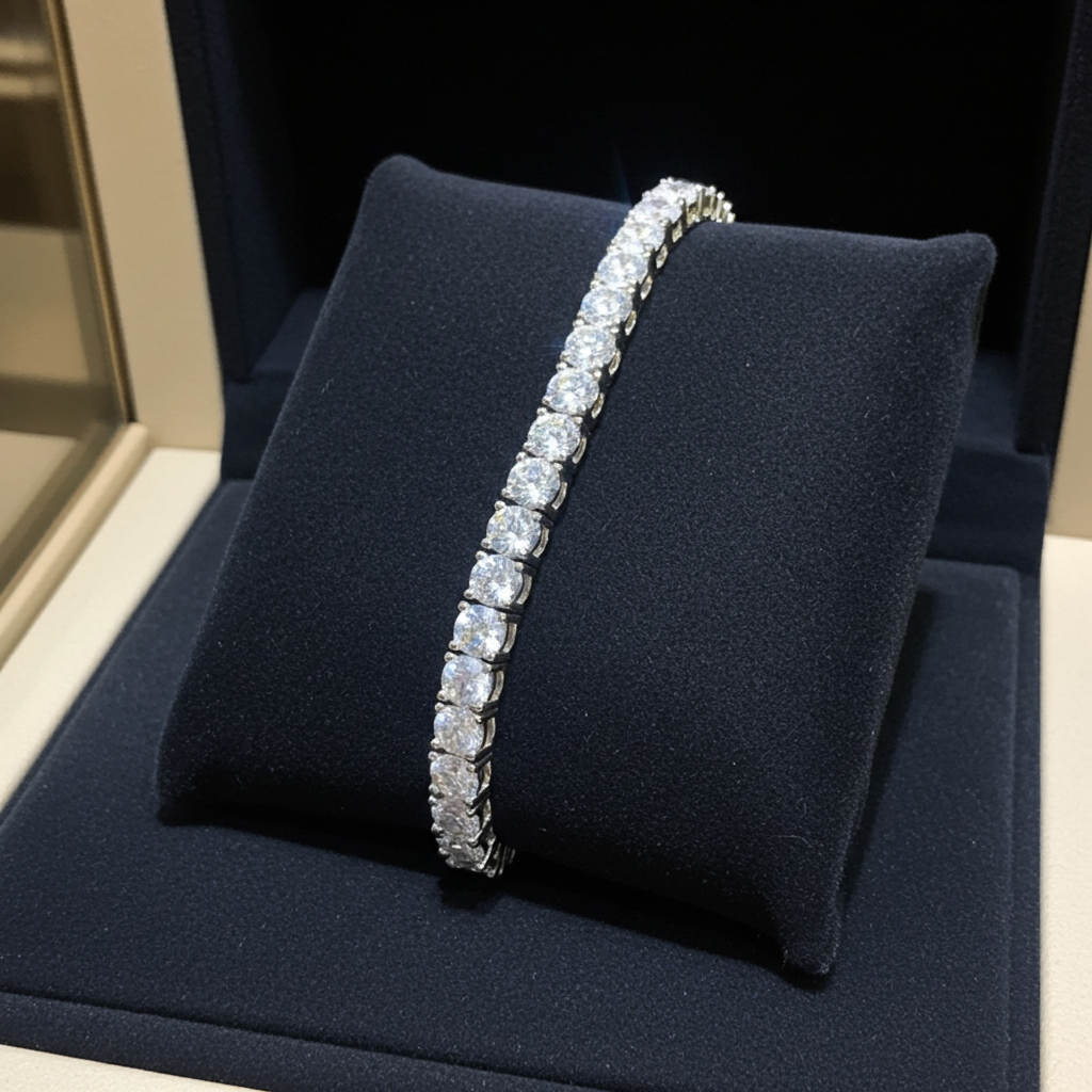 Bracciale tennis - 18 carati Oro bianco - 17.11ct. tw. Diamante (Coltivato in laboratorio)