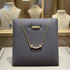 Collana TIFFANY & CO in oro e diamante naturale 0.48 ct